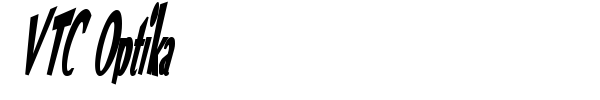 VTC Optika font preview